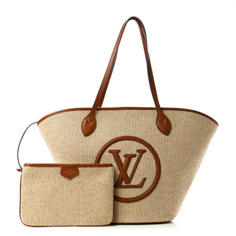 louis vuitton shopper dame|louis vuitton raffia tote.